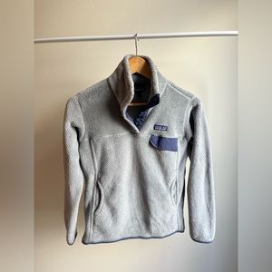 Patagonia Fleece Pullover, grey/navy